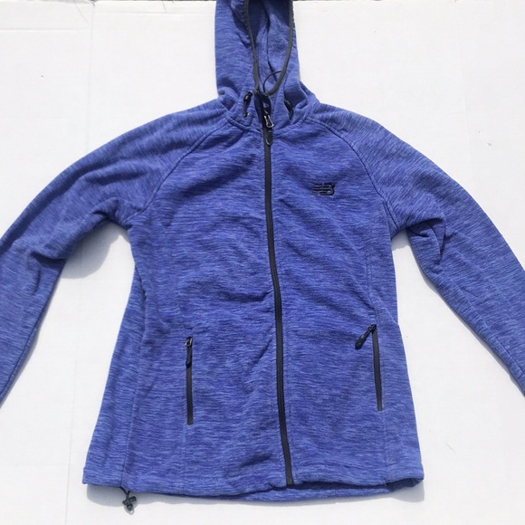 New Balance Jackets & Blazers - New Balance Heather Blue Full Zip Sweatshirt